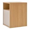 Vipp672 sängbord Ljus ek-ljus aluminium vägg 31 5x48x38 cm