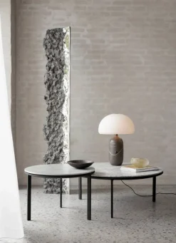 Vipp423 soffbord marmor Ø60x40 5 cm Sky grey