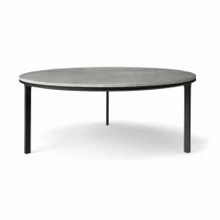Vipp425 soffbord marmor Ø90x35 5 cm Sky grey