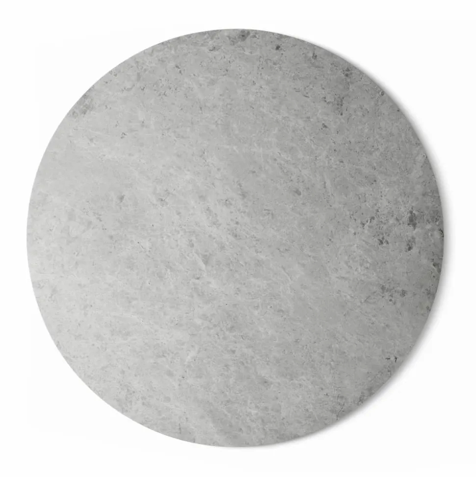 Vipp425 soffbord marmor Ø90x35 5 cm Sky grey