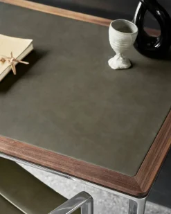 Vipp430 Studio Desk skrivbord 60x125 cm Bosco leather-walnut