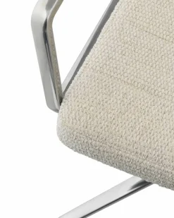 Vipp453 Swivel kontorsstol med hjul Wavy off white-light grey-pol. aluminium