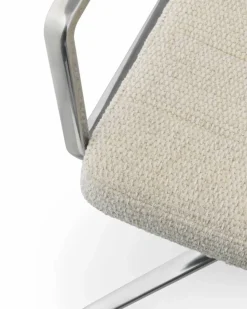 Vipp453+ Swivel kontorsstol med hjul Wavy off white-light grey-pol. aluminium