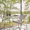 Vipp453+ Swivel kontorsstol med hjul Pol. aluminium-dark sand