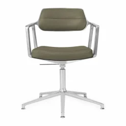 Vipp453+ Swivel kontorsstol Pol. aluminium-bosco green