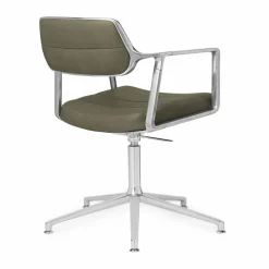 Vipp453+ Swivel kontorsstol Pol. aluminium-bosco green