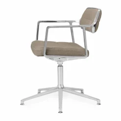 Vipp453+ Swivel kontorsstol Pol. aluminium-dark sand