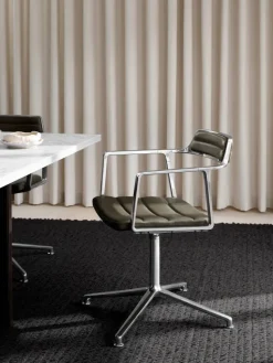 Vipp452 Swivel kontorsstol Pol. aluminium-bosco green