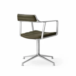 Vipp452 Swivel kontorsstol Pol. aluminium-bosco green