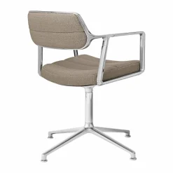 Vipp453 Swivel kontorsstol Tide dark sand-pol. aluminium