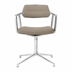 Vipp453 Swivel kontorsstol Tide dark sand-pol. aluminium