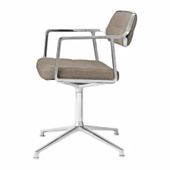 Vipp453 Swivel kontorsstol Tide dark sand-pol. aluminium