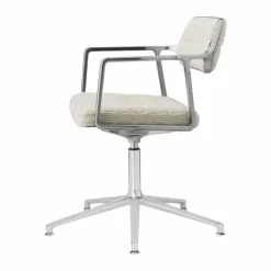 Vipp453+ Swivel kontorsstol Wavy off white-light grey-pol. aluminium