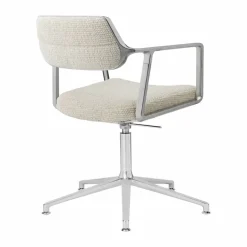 Vipp453+ Swivel kontorsstol Wavy off white-light grey-pol. aluminium