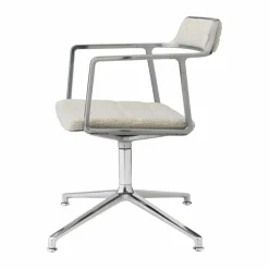 Vipp452 Swivel kontorsstol Wavy off white-light grey-pol. aluminium
