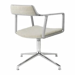 Vipp452 Swivel kontorsstol Wavy off white-light grey-pol. aluminium