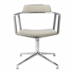 Vipp452 Swivel kontorsstol Wavy off white-light grey-pol. aluminium