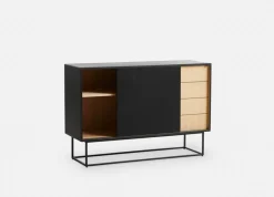 Virka sideboard high 120x40x82 cm Svart - ek