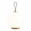 VL45 Radiohus portabel lampa Ø17 5 cm Brass-white opal glass