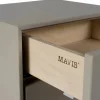 Volt sängbord vägghängt Beige-svart