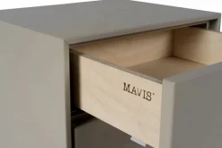Volt sängbord vägghängt Beige-svart