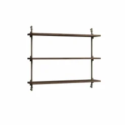 Wall Shelving vägghylla Rökt ek-warm grey 92x65x17 5 cm WS.65.1
