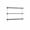 Wall Shelving vägghylla Rökt ek-white 92x65x17 5 cm WS.65.1