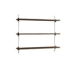 Wall Shelving vägghylla Rökt ek-white 92x65x17 5 cm WS.65.1