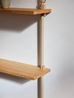 Wall Shelving vägghylla Rökt ek-warm grey 92x85x17 5 cm WS.85.1