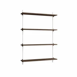 Wall Shelving vägghylla Rökt ek-white 92x115x17 5 cm WS.115.1