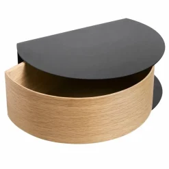Wallie wall drawer hylla svart ek