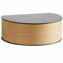 Wallie wall drawer hylla svart ek