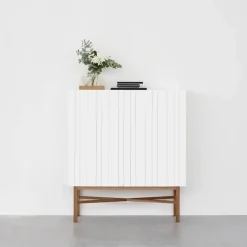 White Cabinet skåp ek