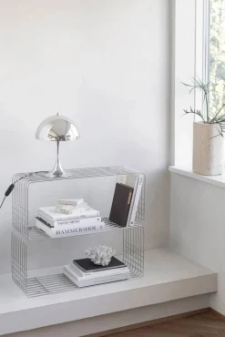 Wire hylla Chrome 31x70x26 cm