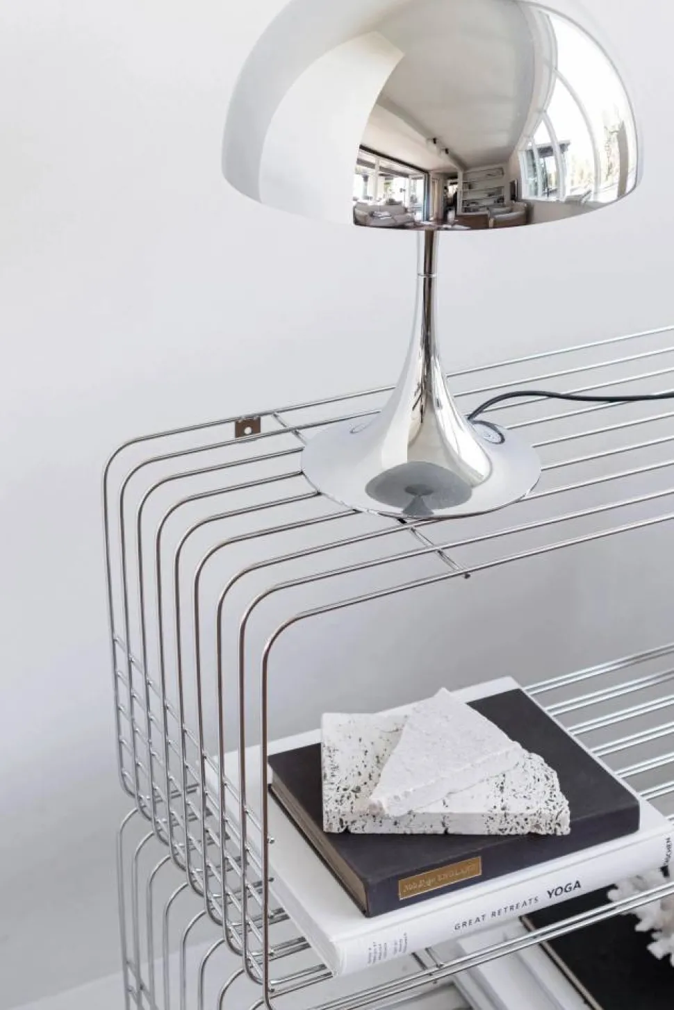 Wire hylla Chrome 31x70x26 cm
