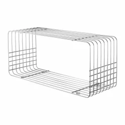 Wire hylla Chrome 31x70x26 cm