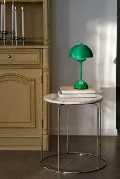 Wire Stool VP11 toppskiva Ø38 cm Marmor Bianco Carrara