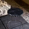 Wire Stool VP11 toppskiva Ø38 cm Marmor Nero Marquina