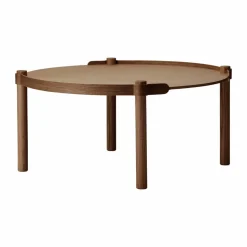 Woody bord Ø80 cm Mörkbetsad ek