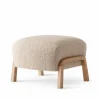 Wulff ATD3 fotpall tyg karakorum 003 beige oljade ekben
