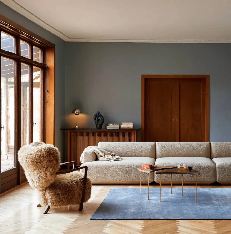 Wulff Lounge Chair ATD2 fåtölj Oljad valnöt-Sheepskin honey