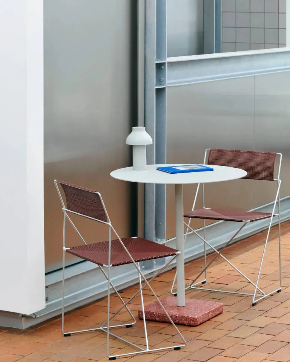 X-Line Indoor Outdoor stol Iron red-hot galvanised