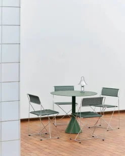 X-Line Indoor Outdoor stol Autumn green-hot galvanised