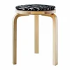 Zebra sittdyna Ø34 cm Svart-vit
