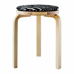 Zebra sittdyna Ø34 cm Svart-vit