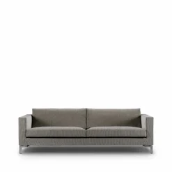 Zenith soffa 3-sits bakar 01 brunbeige-stål-240 cm